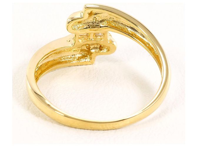 Autre Marque 18K Gelbgold-Ring mit Diamant Golden - Ansicht 3