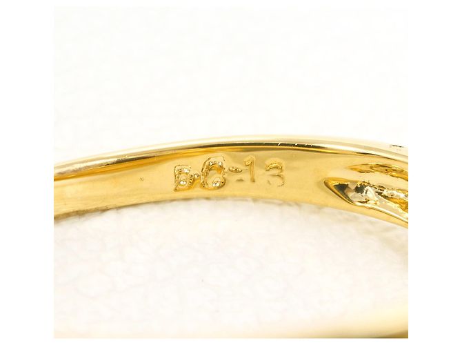 Autre Marque 18K Gelbgold-Ring mit Diamant Golden - Ansicht 5
