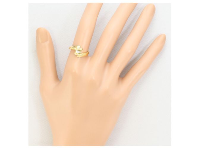 Autre Marque 18K Gelbgold-Ring mit Diamant Golden - Ansicht 6