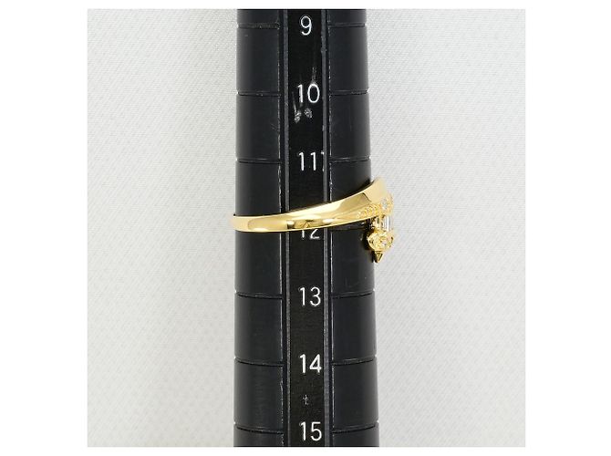 Autre Marque 18K Gelbgold-Ring mit Diamant Golden - Ansicht 7