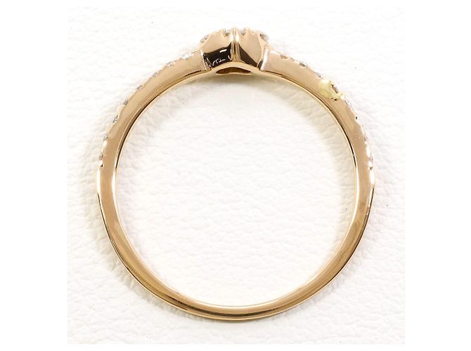 Autre Marque 18K Roségold-Ring mit Diamant Golden - Ansicht 2