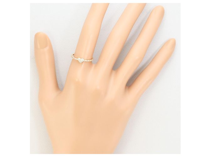 Autre Marque 18K Roségold-Ring mit Diamant Golden - Ansicht 6