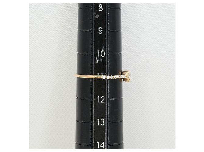 Autre Marque 18K Roségold-Ring mit Diamant Golden - Ansicht 7