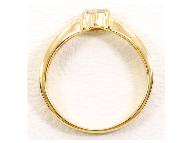 Autre Marque 18K Gelbgold-Ring mit Diamant Golden - Ansicht 2
