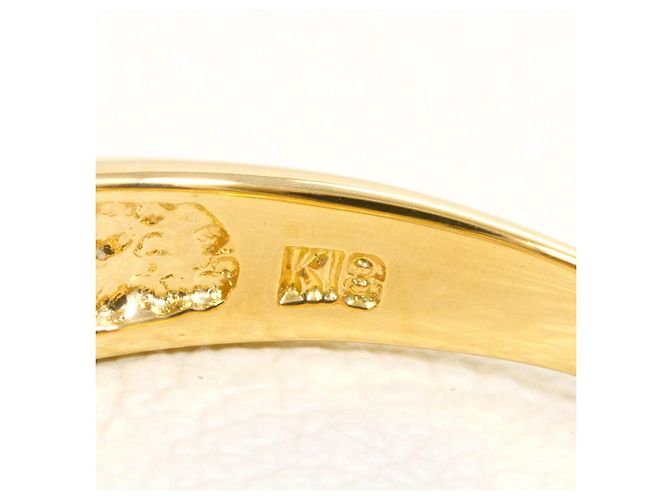 Autre Marque 18K Gelbgold-Ring mit Diamant Golden - Ansicht 4