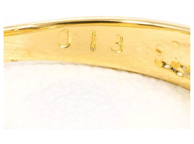 Autre Marque 18K Gelbgold-Ring mit Diamant Golden - Ansicht 5