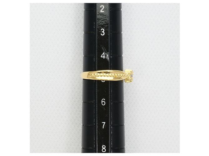 Autre Marque 18K Gelbgold-Ring mit Diamant Golden - Ansicht 7