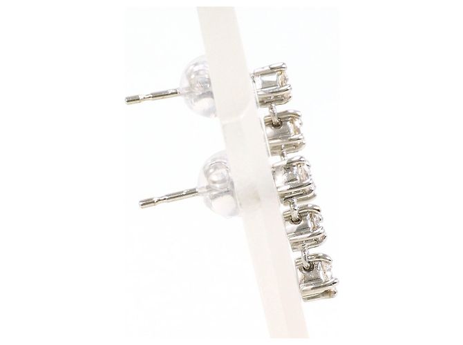 Autre Marque Ohrstecker aus 18K Weißgold und Diamanten Golden - Ansicht 2