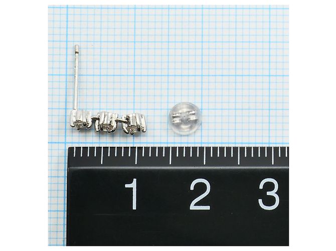 Autre Marque Ohrstecker aus 18K Weißgold und Diamanten Golden - Ansicht 3