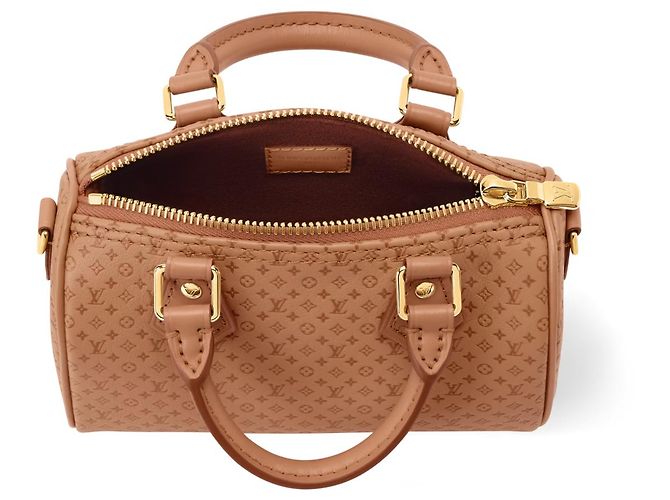 Louis Vuitton Speedy Nano Monogram Handtasche aus Leder Braun - Ansicht 2