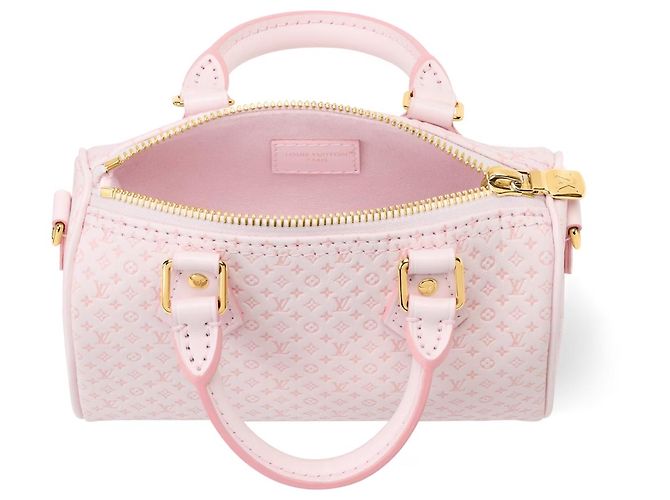 Louis Vuitton Bolso Speedy Nano Monogram Empreinte Rosa - vista 2