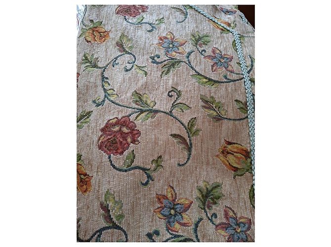 Autre Marque Couvre-lit Jacquard Floral Style Gobelin Marron Rouge Beige Vert Jaune - vue 2