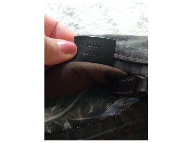 Borsa Gucci GG Monogramma Nylon Nero - vista 6
