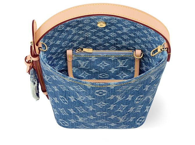 Louis Vuitton All In BB Monogram Denim Blu Monogramma - vista 2