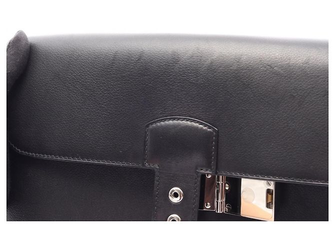 Hermès Hermes Sac à Dépêches 29 Shoulder Bag Nero - vista 8