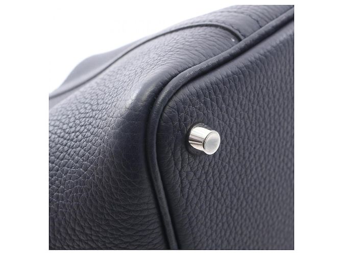 Hermès Hermes Picotin Lock PM Handtasche Blau Marineblau - Ansicht 7