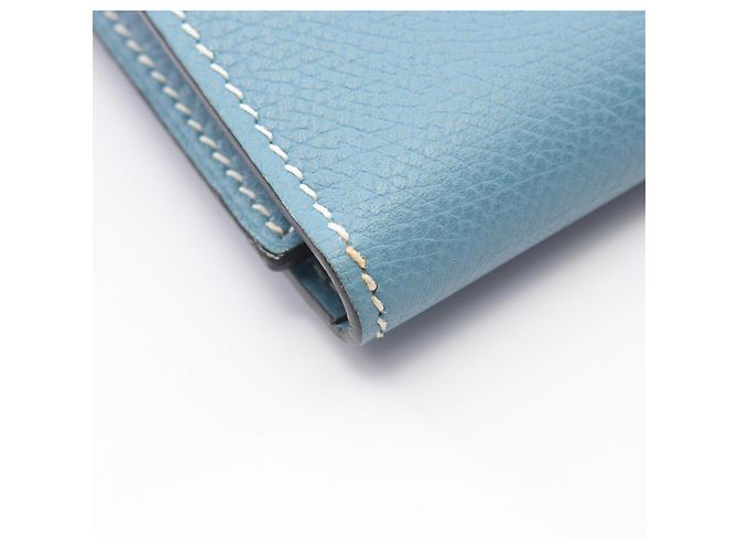 Hermès Hermes Bearn Dupri Bi-fold Long Wallet Blau - Ansicht 11