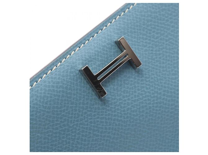 Hermès Hermes Bearn Dupri Bi-fold Long Wallet Blau - Ansicht 13