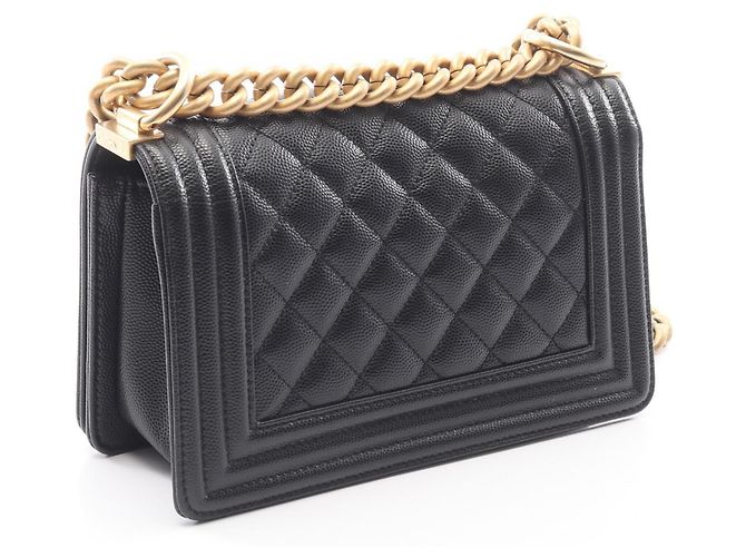 Borsa a Spalla Chanel Boy Small Nero - vista 2