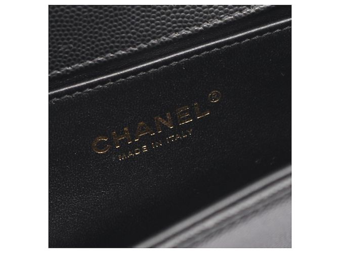 Borsa a Spalla Chanel Boy Small Nero - vista 4