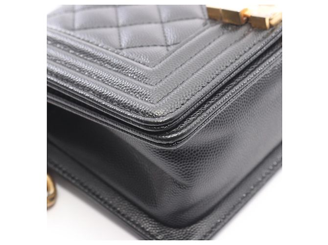 Borsa a Spalla Chanel Boy Small Nero - vista 6