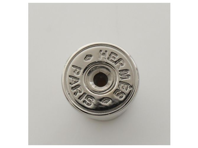 Hermès Hermes Mini Pop H Stecker-Ohrringe Silber Roh - Ansicht 3