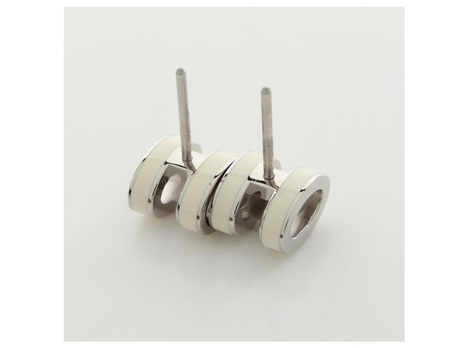 Hermès Hermes Mini Pop H Stecker-Ohrringe Silber Roh - Ansicht 5
