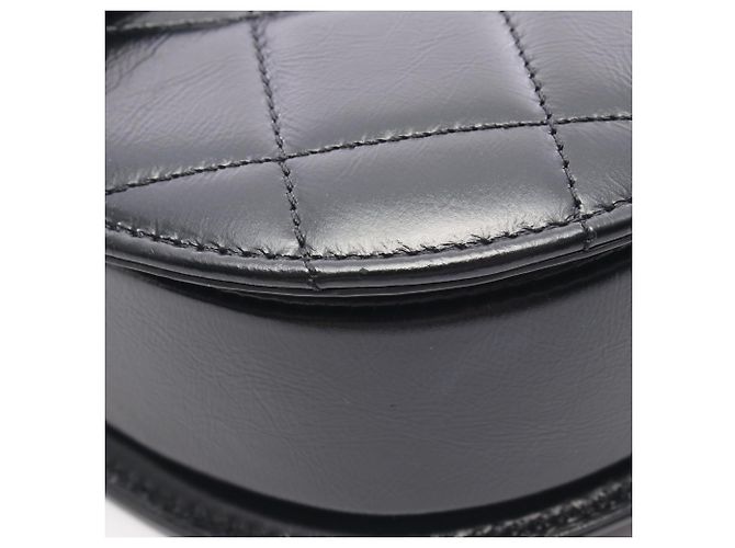 Borsa a tracolla in pelle matelassé Chanel Nero - vista 8