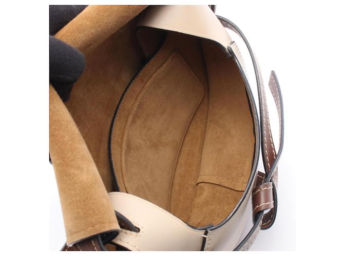 Borsa a tracolla piccola Loewe Gate Bag Marrone Beige Blu navy - vista 3