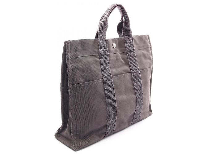 Hermès Borsa Tote Hermes Herline MM Marrone - vista 2