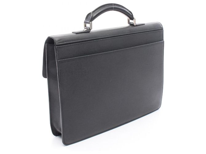 Sac de bureau Louis Vuitton Robusto 1 Marron Noir Gris - vue 2