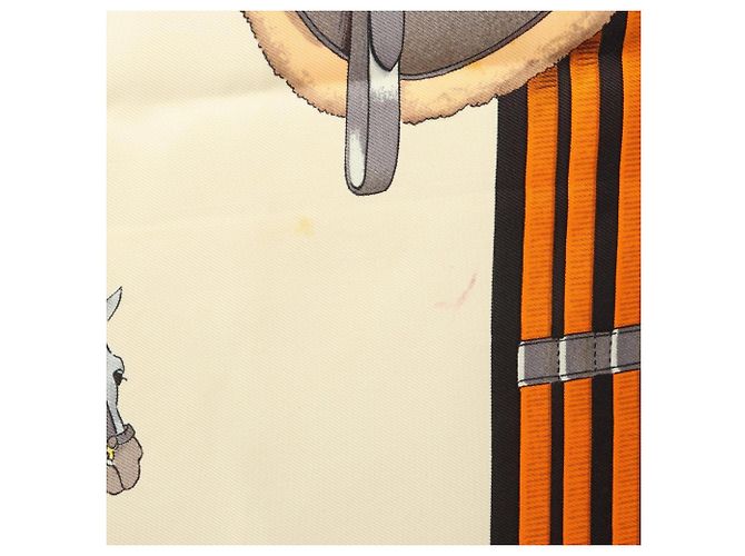 Hermès Hermes Carre 90 JUMPING Sciarpa Foulard Marrone Multicolore Beige - vista 4