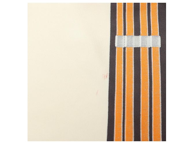Hermès Hermes Carre 90 JUMPING Sciarpa Foulard Marrone Multicolore Beige - vista 9