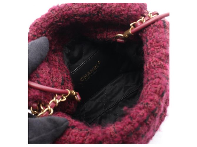 Chanel CHANEL 22 Mini Shoulder Bag Nero Bordò - vista 3
