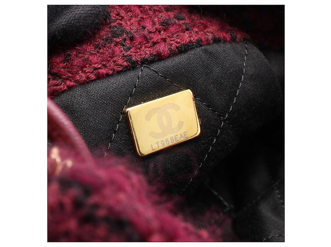 Chanel CHANEL 22 Mini Shoulder Bag Nero Bordò - vista 5