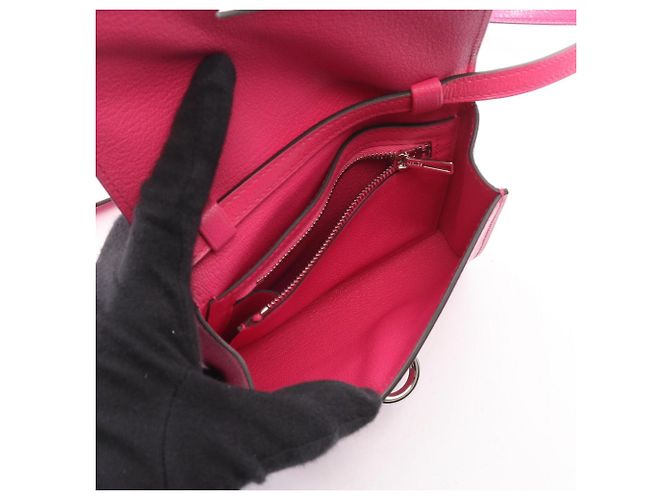 Hermès Borsa a tracolla compatta Hermes Chaine d'Ancre To Go Rosa - vista 3