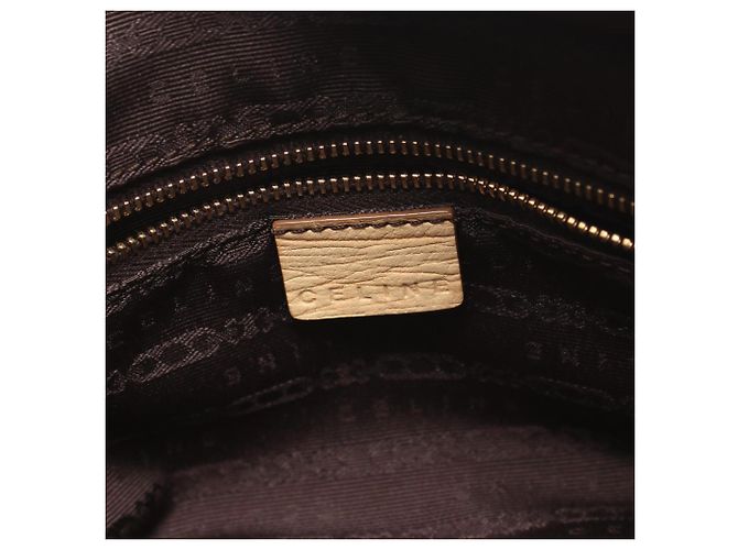 Céline Borsa a mano Celine Macadam con nappa Beige Cachi - vista 4