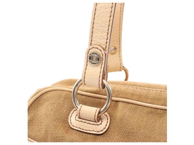 Céline Borsa a mano Celine Macadam con nappa Beige Cachi - vista 7