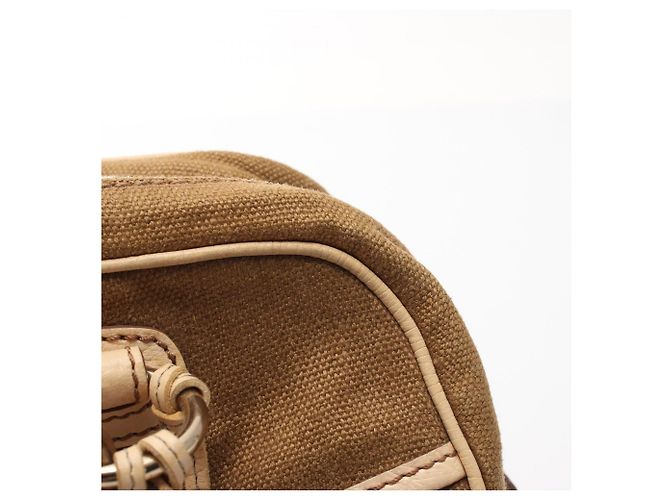 Céline Borsa a mano Celine Macadam con nappa Beige Cachi - vista 9