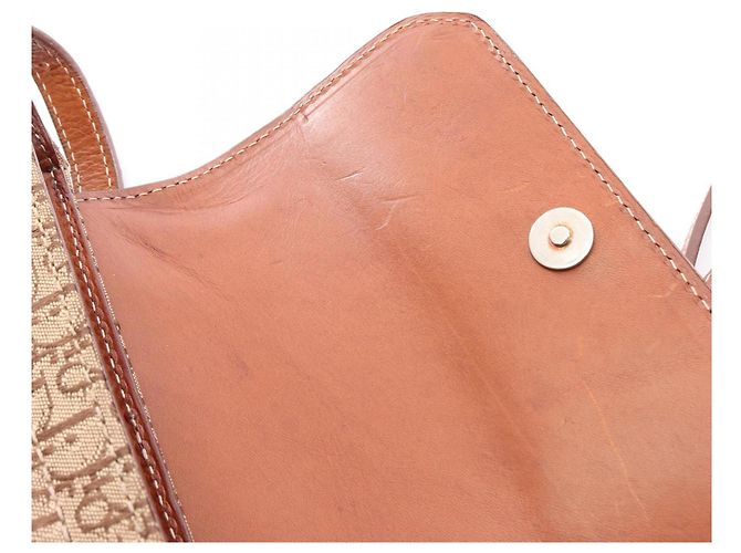 Christian Dior Dior Street Chic Trotter Borsa a Spalla Marrone Beige - vista 10