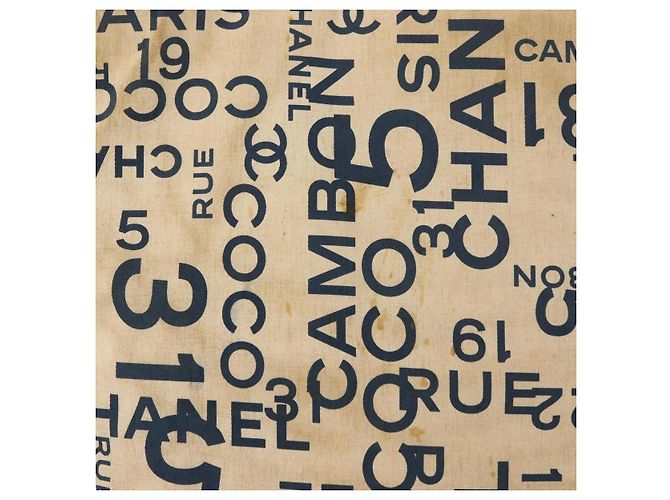 Sac cabas CHANEL By Sea Line en toile blanc argent CC Auth 179915 Argenté - vue 2