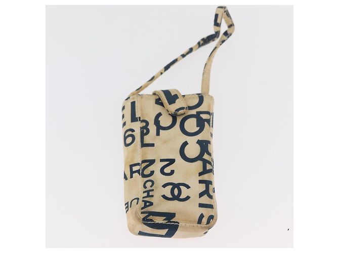 Sac cabas CHANEL By Sea Line en toile blanc argent CC Auth 179915 Argenté - vue 23