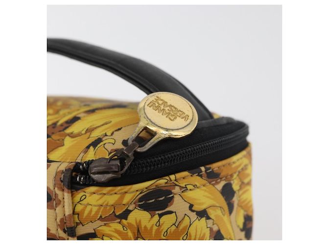 Borsa a mano Gianni Versace Vanity PVC Giallo Oro Autentica BA12716 D'oro - vista 10