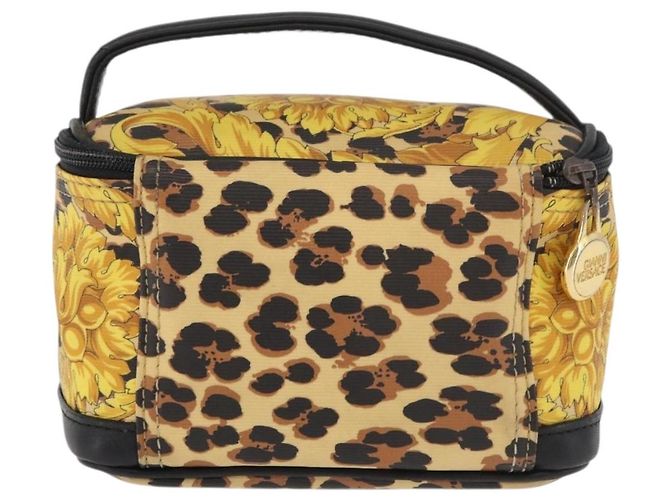 Borsa a mano Gianni Versace Vanity PVC Giallo Oro Autentica BA12716 D'oro - vista 2
