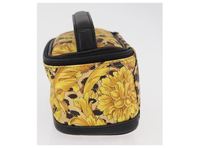 Borsa a mano Gianni Versace Vanity PVC Giallo Oro Autentica BA12716 D'oro - vista 3