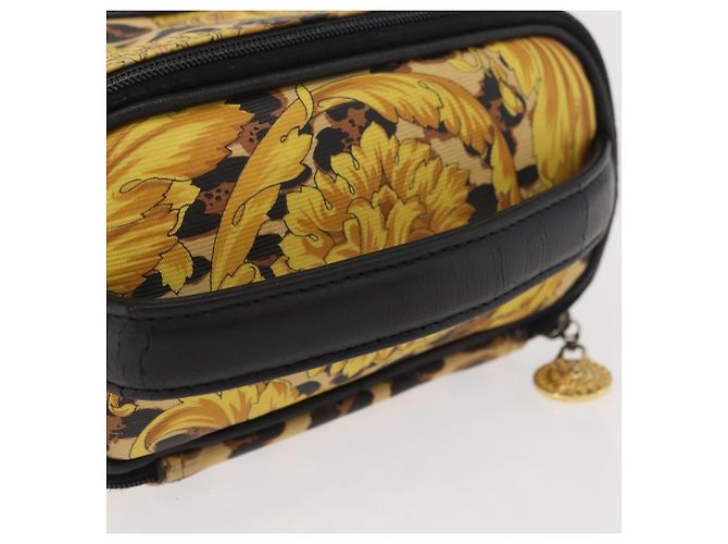Borsa a mano Gianni Versace Vanity PVC Giallo Oro Autentica BA12716 D'oro - vista 7