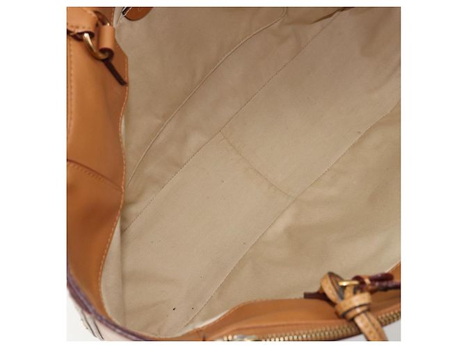 Chloé Borsa Tote Chloe in pelle beige oro Auth bs35139 D'oro - vista 11