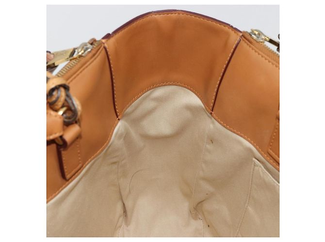 Chloé Borsa Tote Chloe in pelle beige oro Auth bs35139 D'oro - vista 19