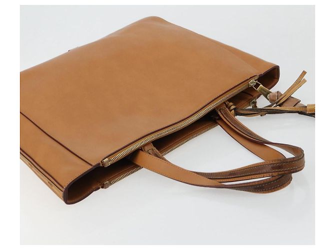 Chloé Borsa Tote Chloe in pelle beige oro Auth bs35139 D'oro - vista 6