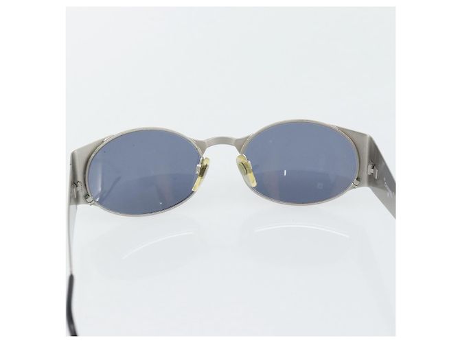 Occhiali da sole CHANEL metallo Argento CC Auth 181482 - vista 10